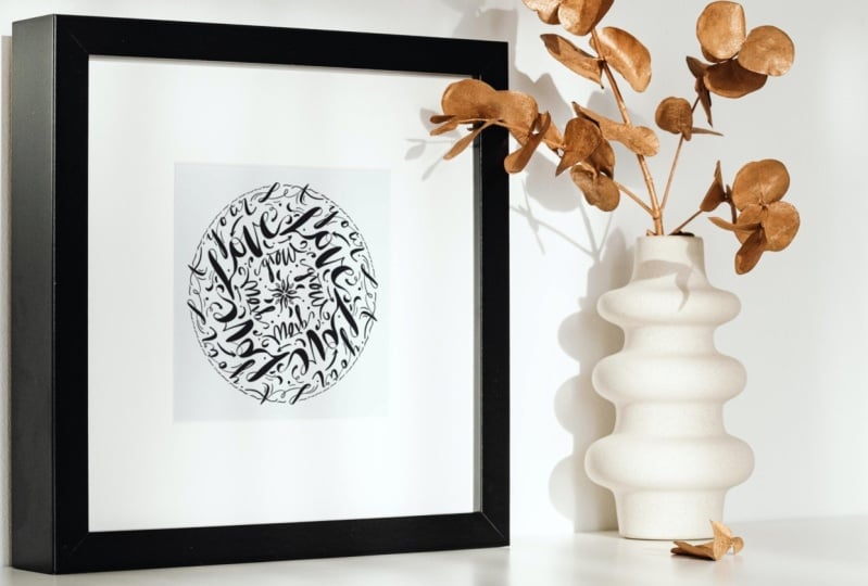 Relaxing Handlettering Mandala