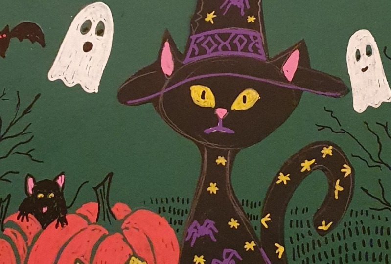 Halloween cat