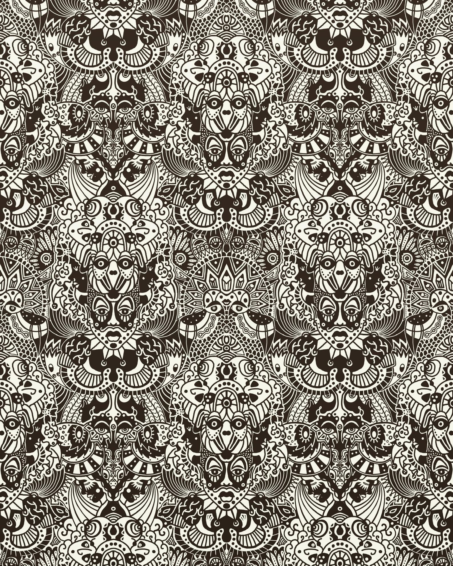 Scary Masks Pattern
