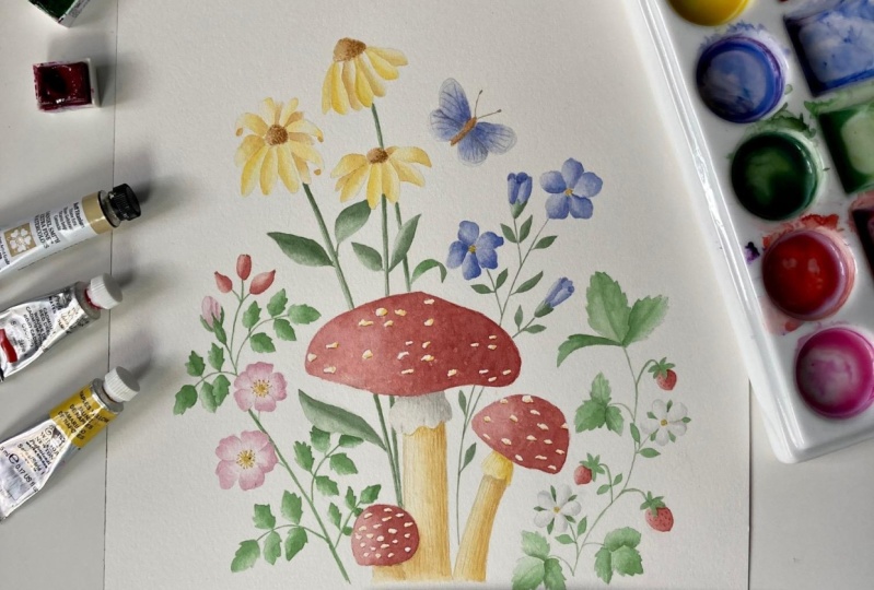 Whimsical Mushrooms