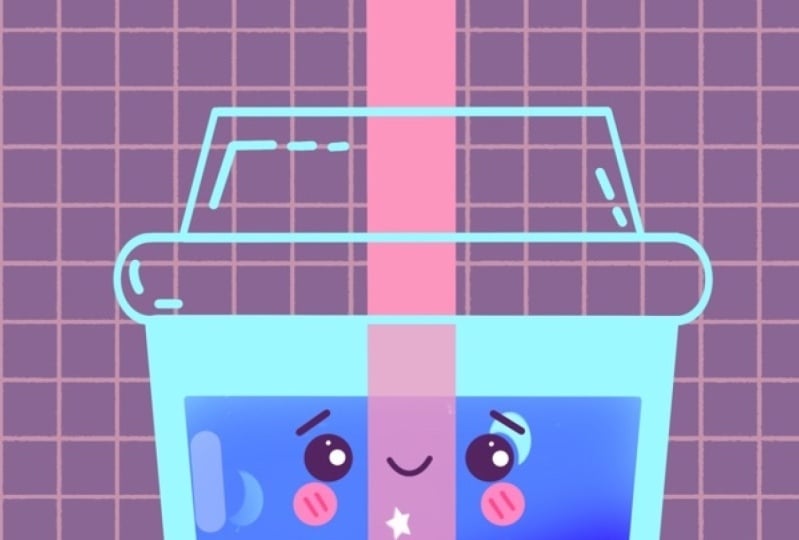 Colorful Cute Bubble Tea