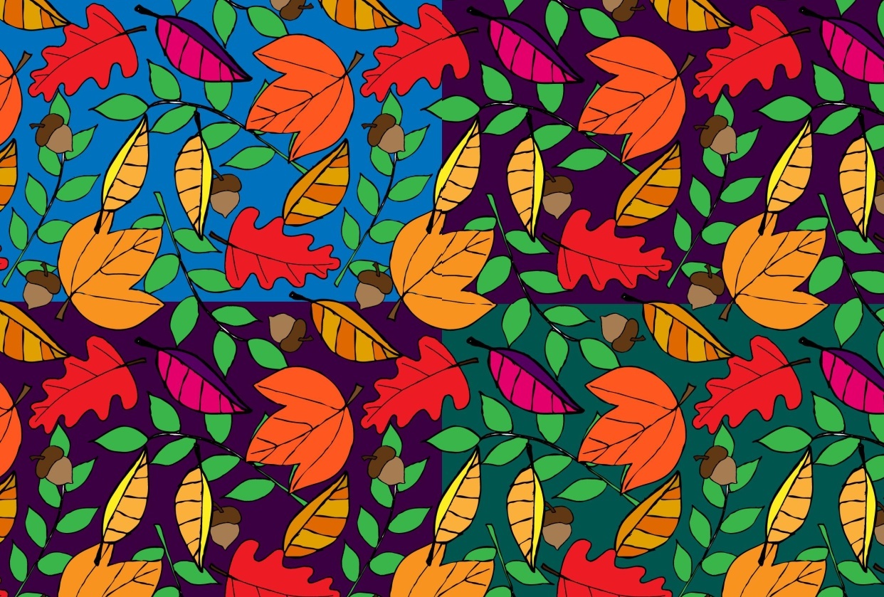 My first hand drawn Ai seamless pattern - student project