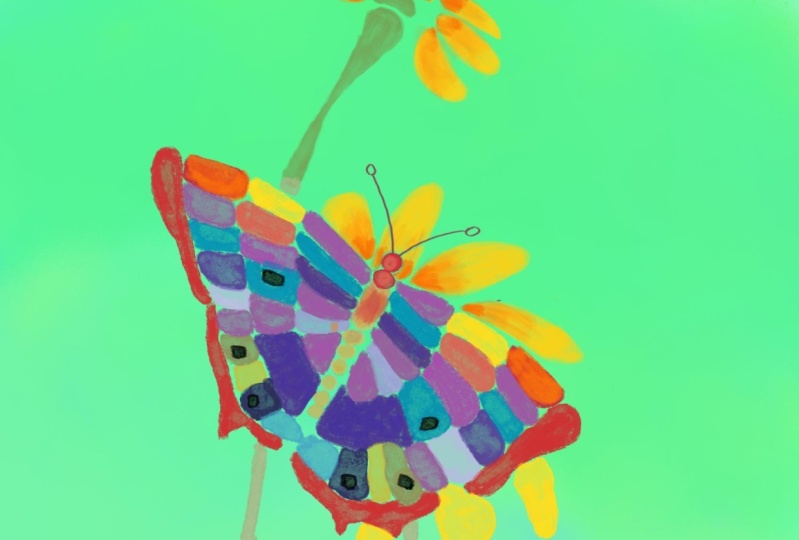 Schmetterling mit Procreate