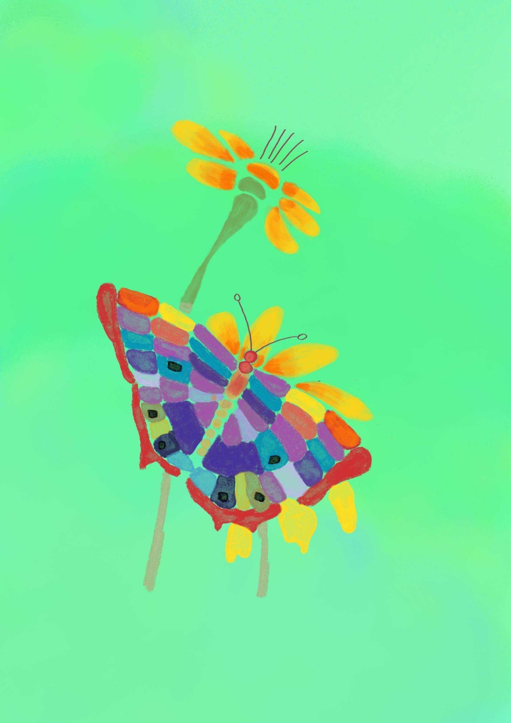 Schmetterling mit Procreate - student project
