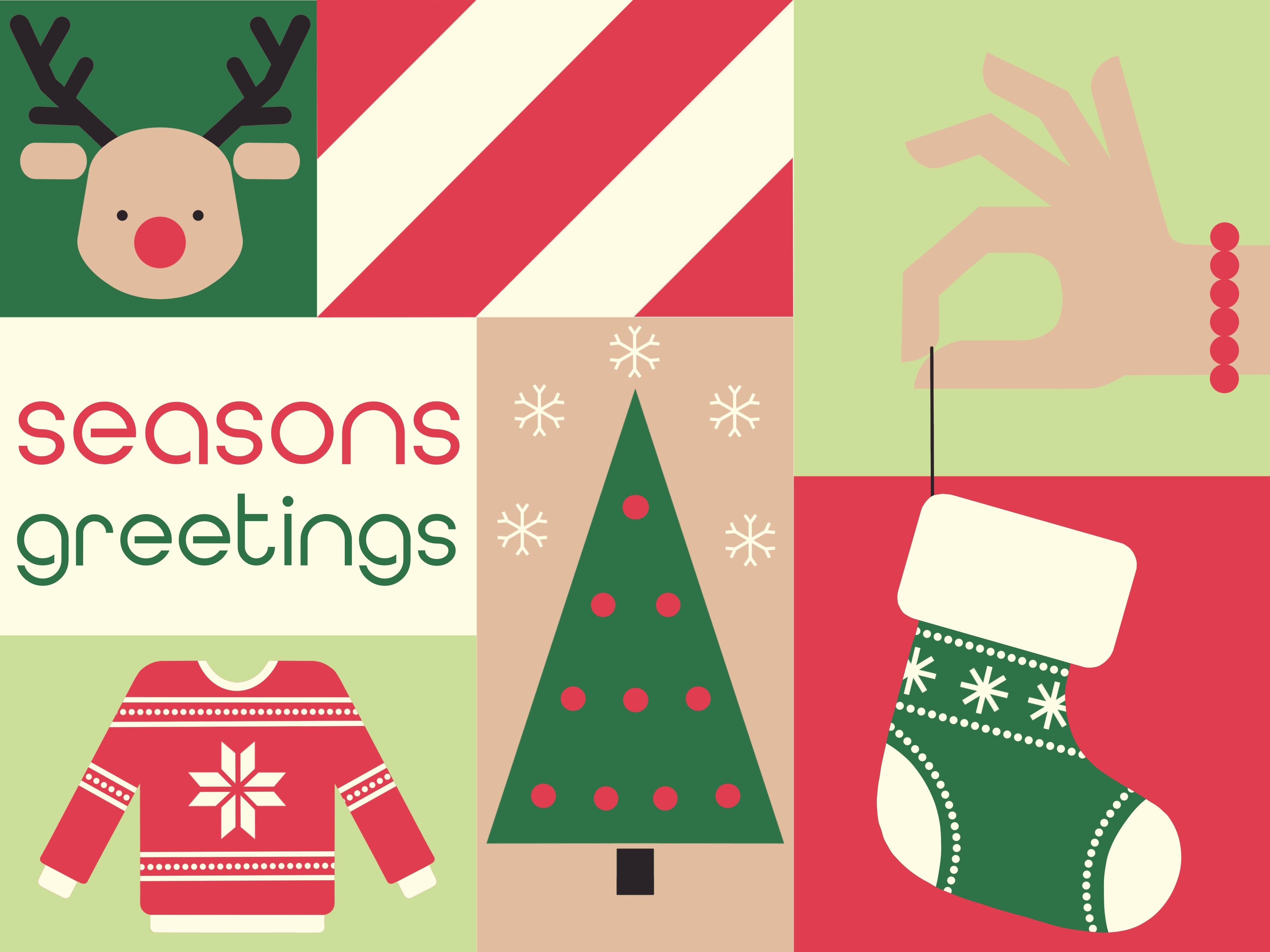 Iconic Retro Holiday Illustration