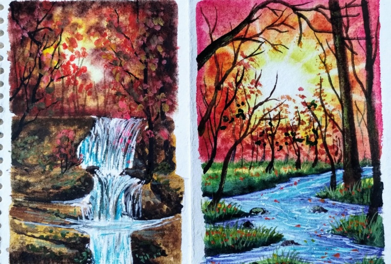 Magical autumn landscape with Nilam