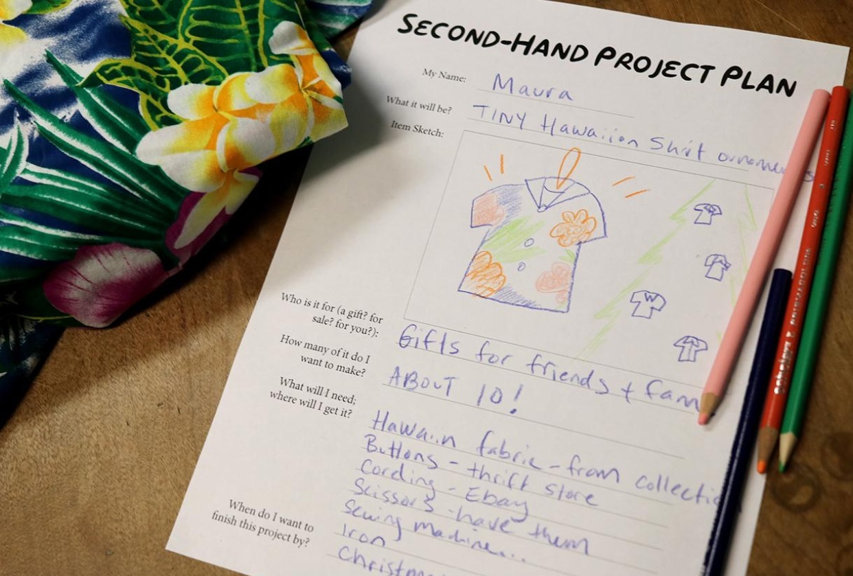 Maura's 2nd Hand Project Plan (for tiny shirt ornaments!) - student project