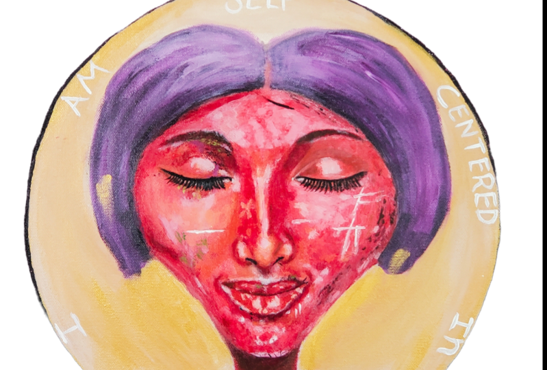self centered in Christ stickers