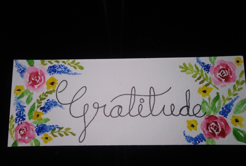 Floral bookmark