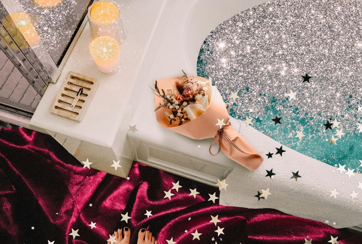 Sometimes self care really is a bath - student project