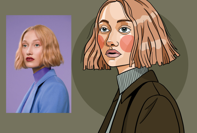 Portrait drawing