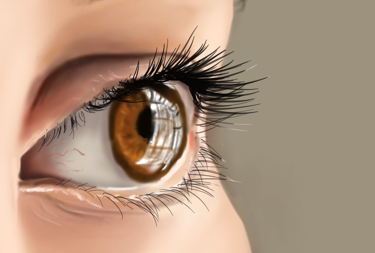 Drawing Eyes in Procreate - student project