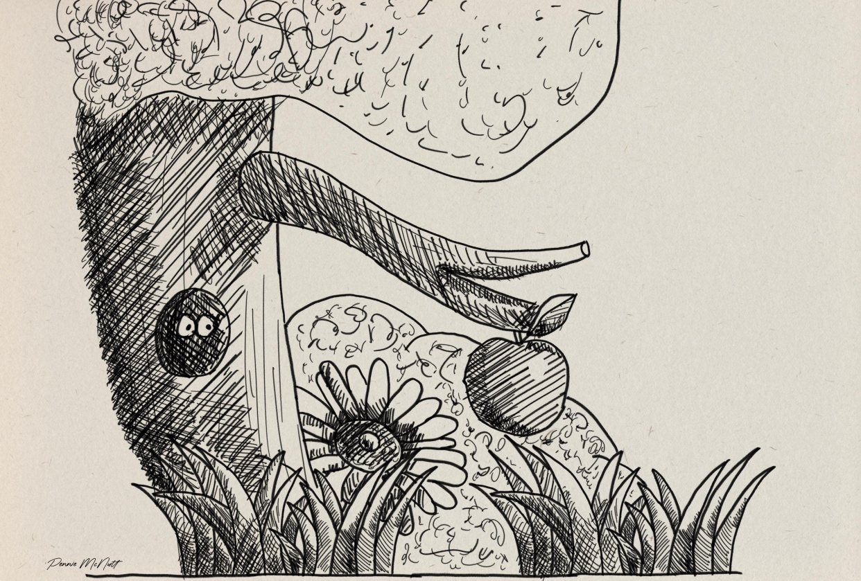 My First Ink Drawing - student project