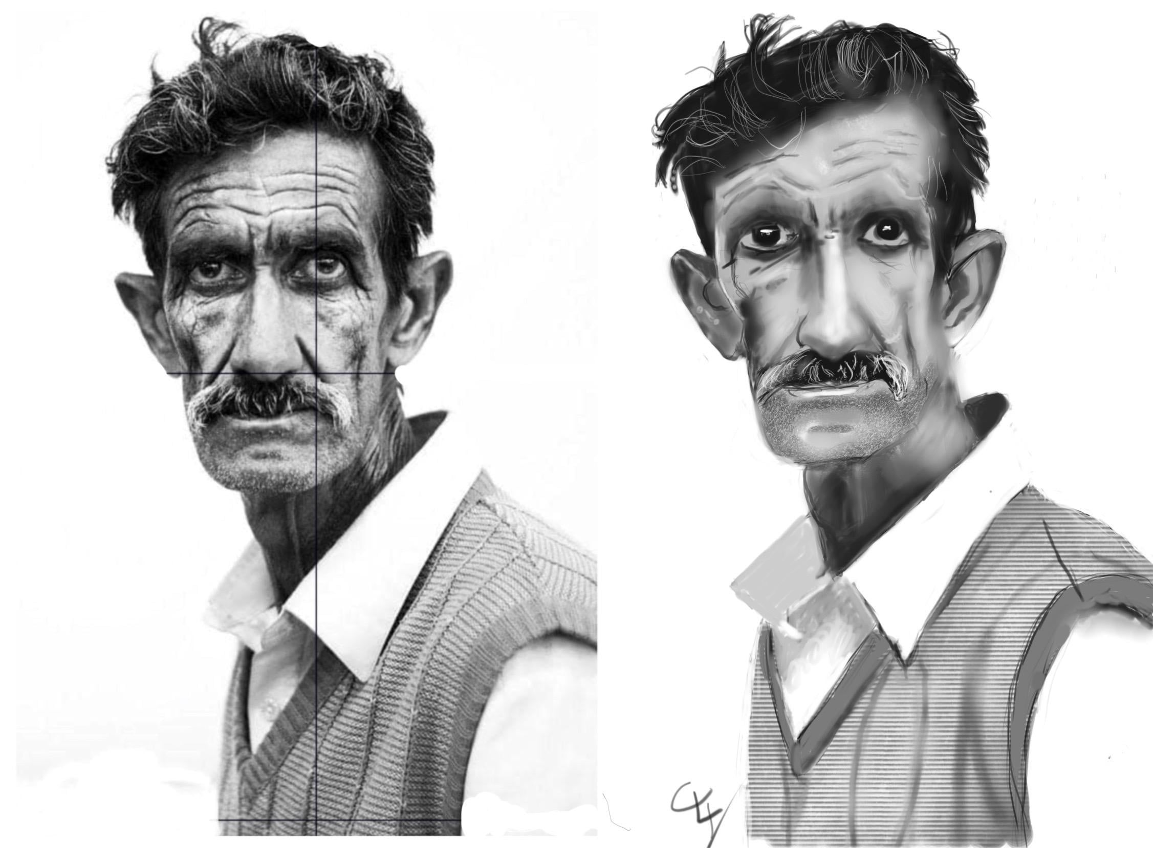 drawing in procreate - student project