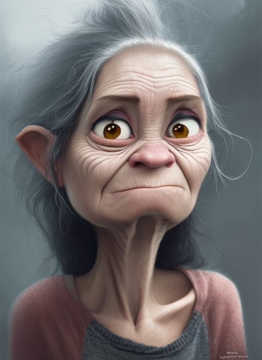 An old female troll - student project
