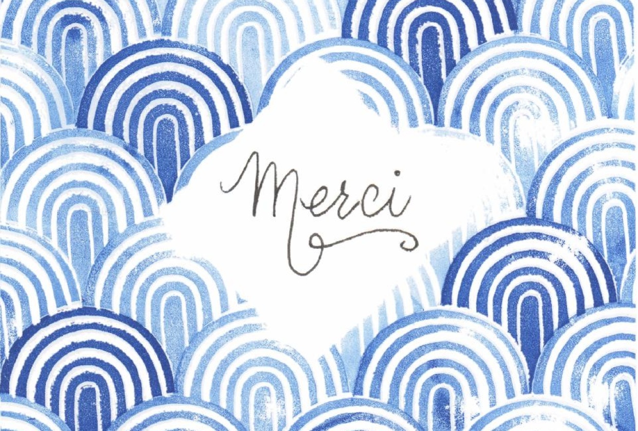 Carte de remerciement - student project