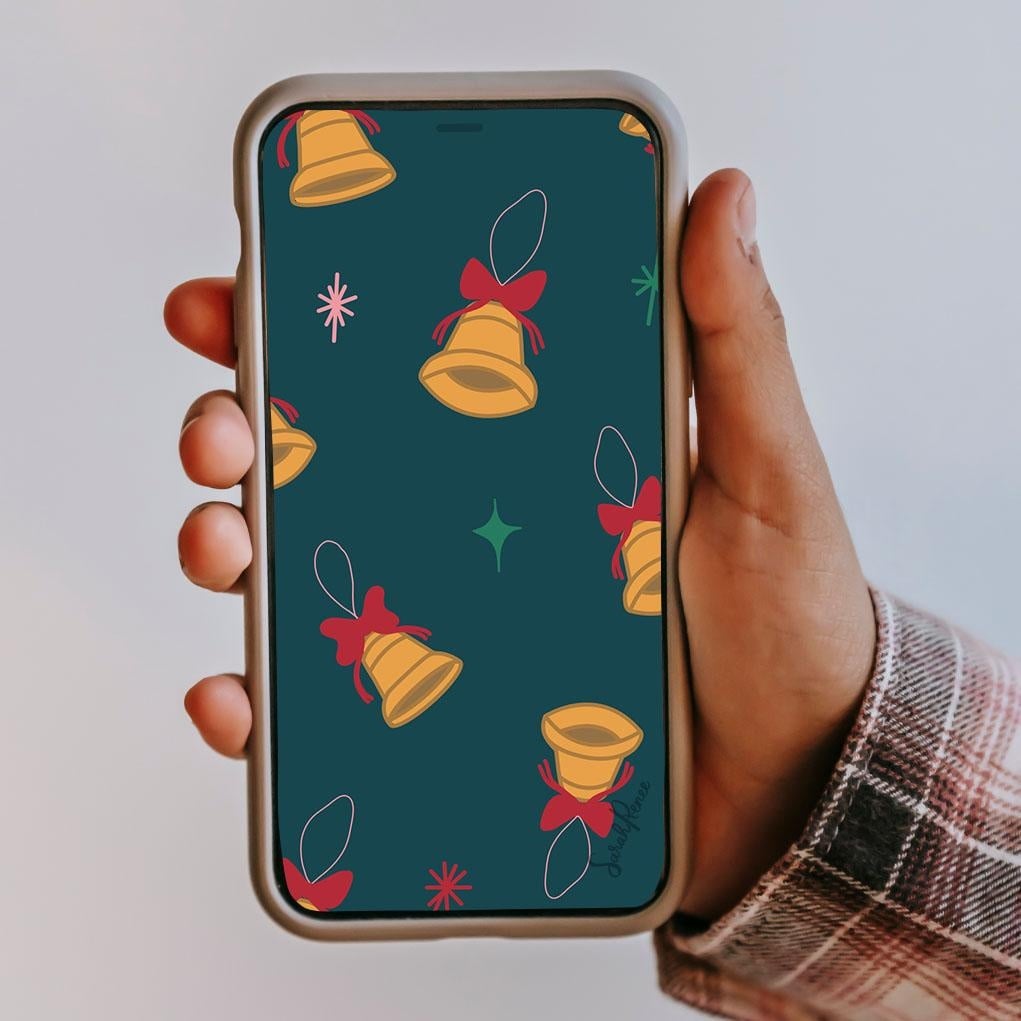 Holiday Bells Phone Wallpaper - student project