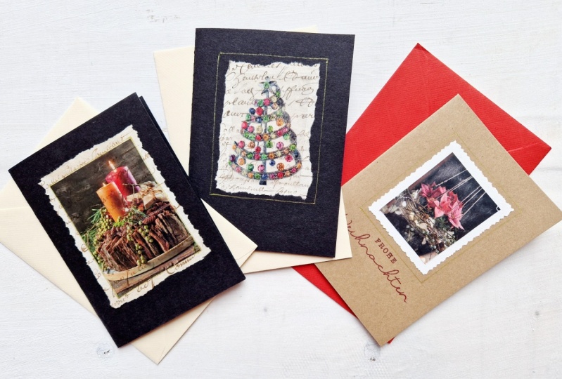 Christmas cards with tape transfer