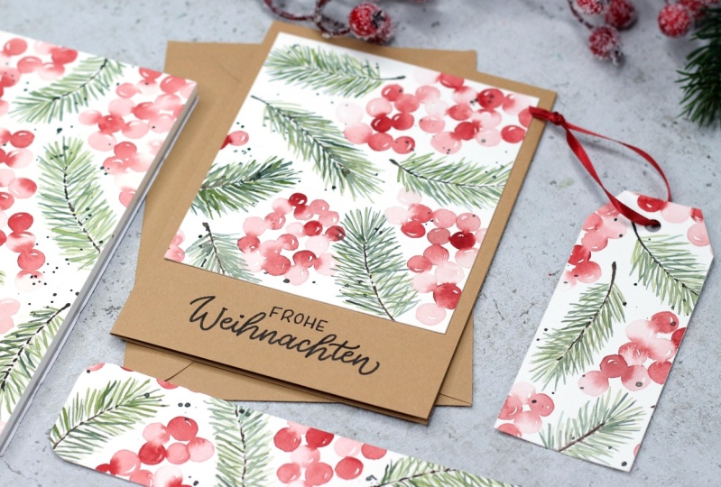 Weihnachtskarte + Anhänger