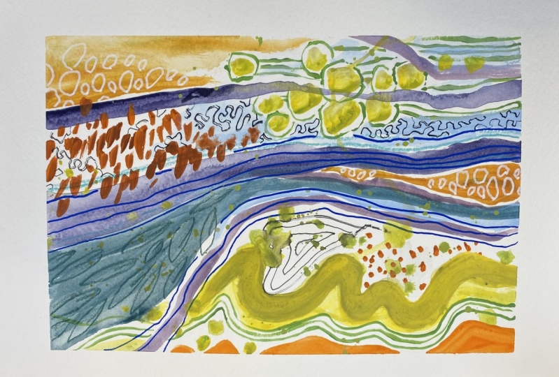 Faux Mat Abstract