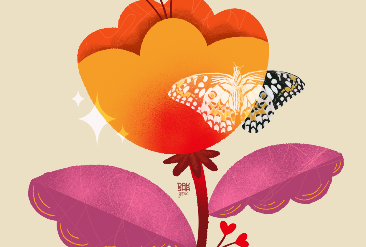 My Procreate Texture Floral - student project