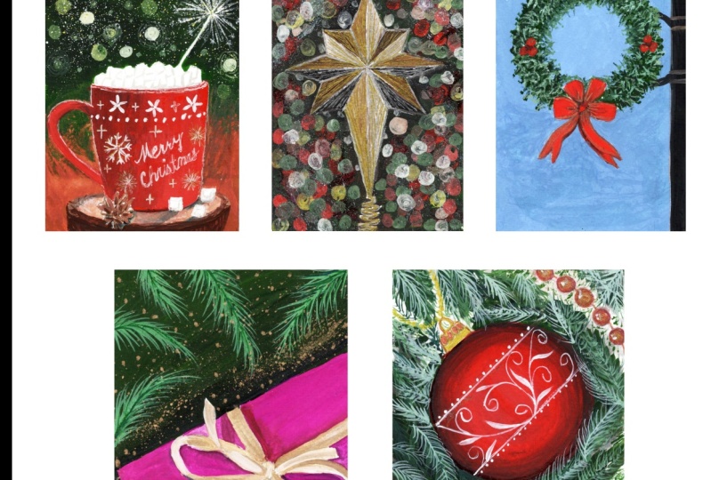 Christmas postcards