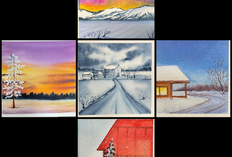 Winter illustration by Dhritikananath