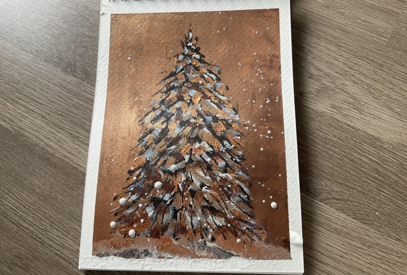 Bronze Christmas Tree Acrylic