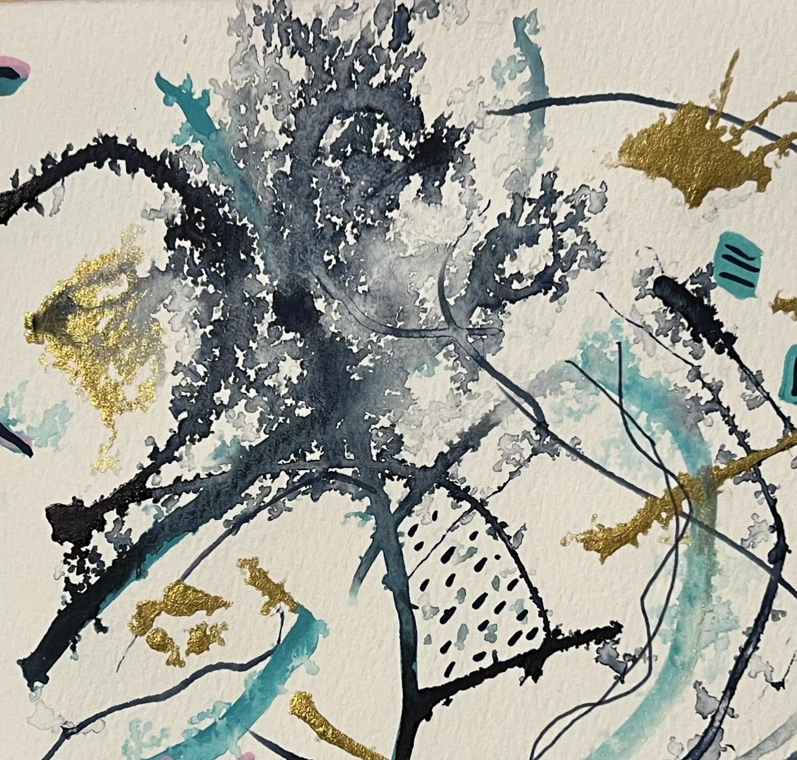 Abstract in blue - student project