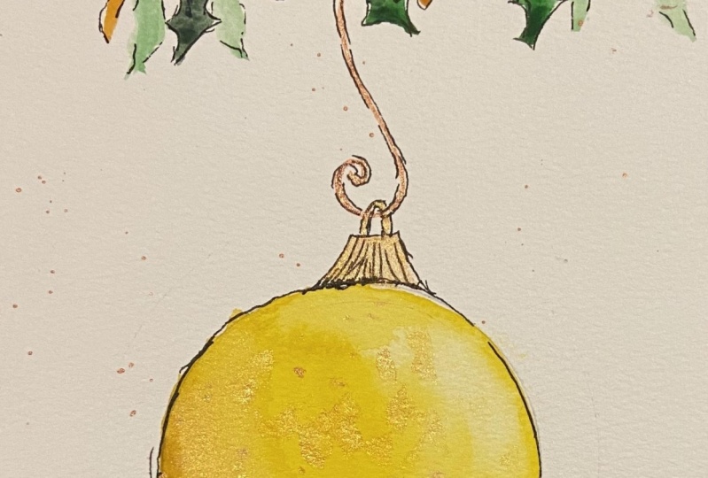 Yellow ornament