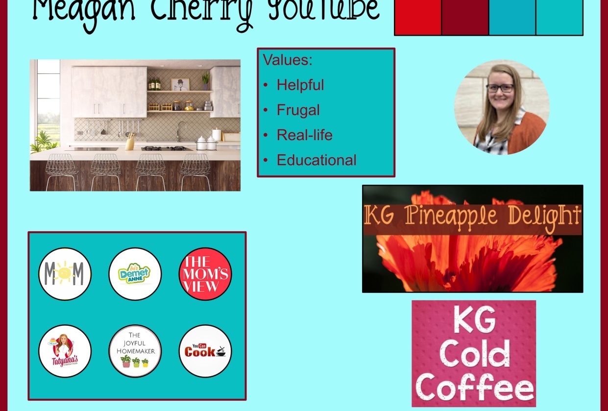 Mood board for YouTube Client - student project
