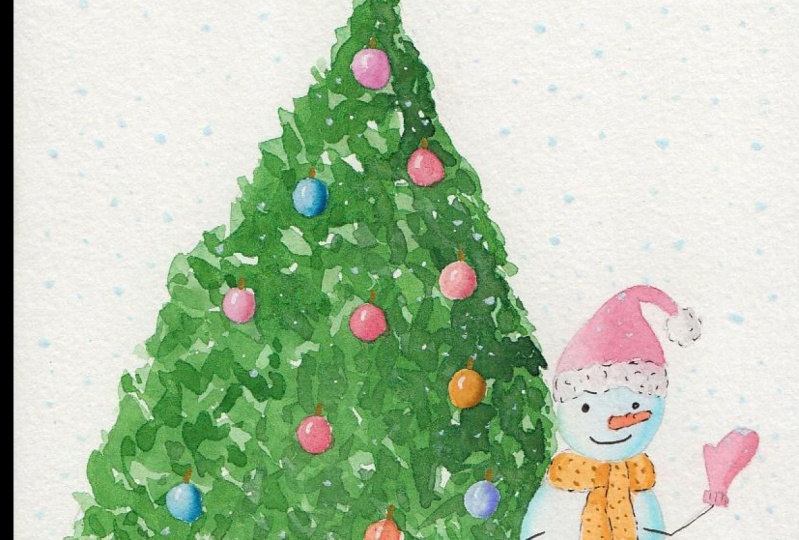 Christmas Snowman Card