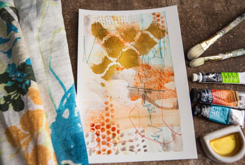 Wardrobe Inspirations - Abstract Painting Color Palettes Inspired By The Clothes