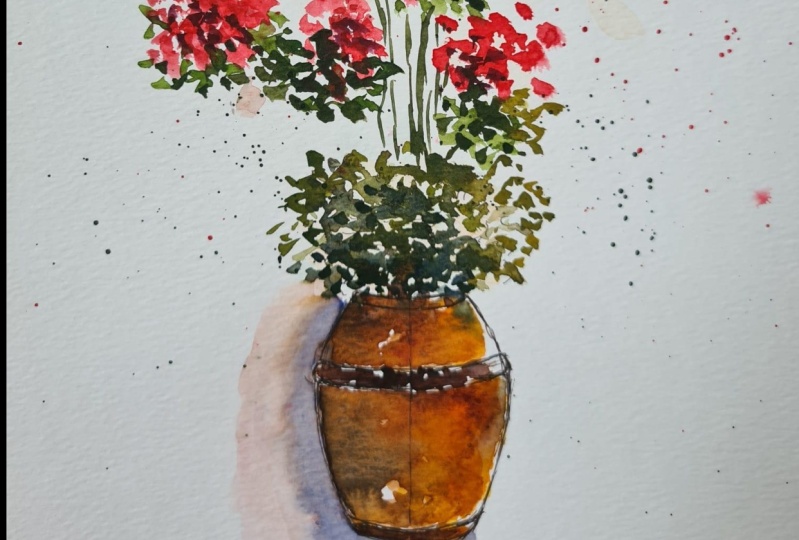 Urban sketchers flowers