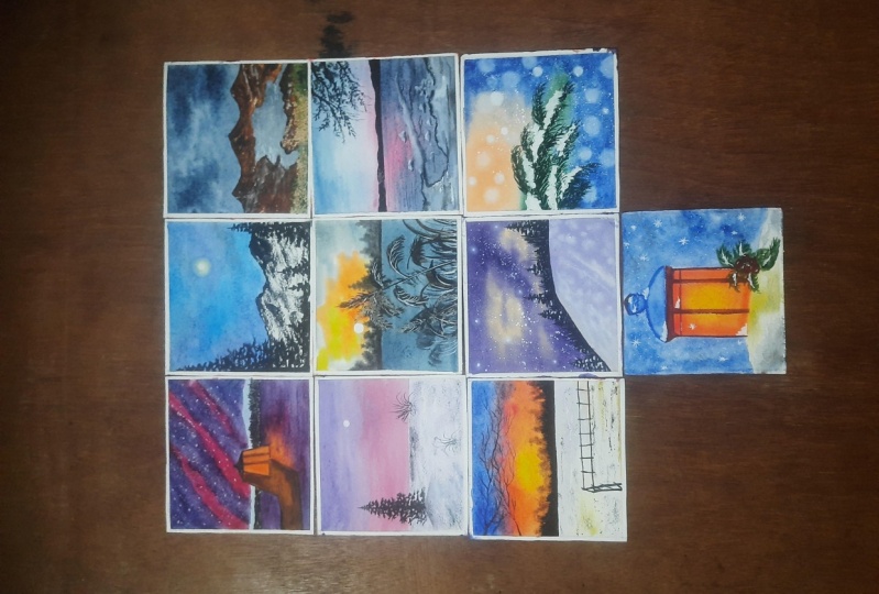 25 Day's of Cozy Winter Landscapes with Watercolor