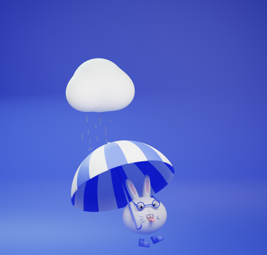 3d illustration of a Bunny - student project