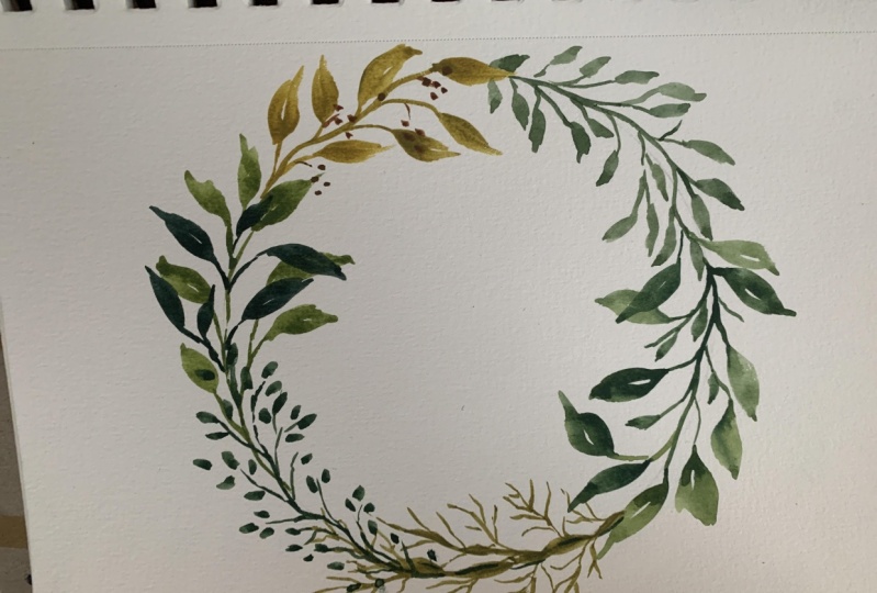Watercolor Wreath