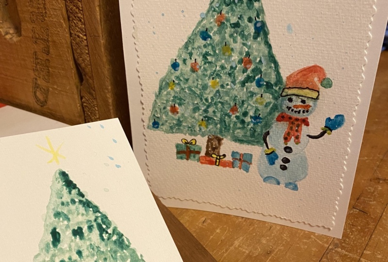Snowman card