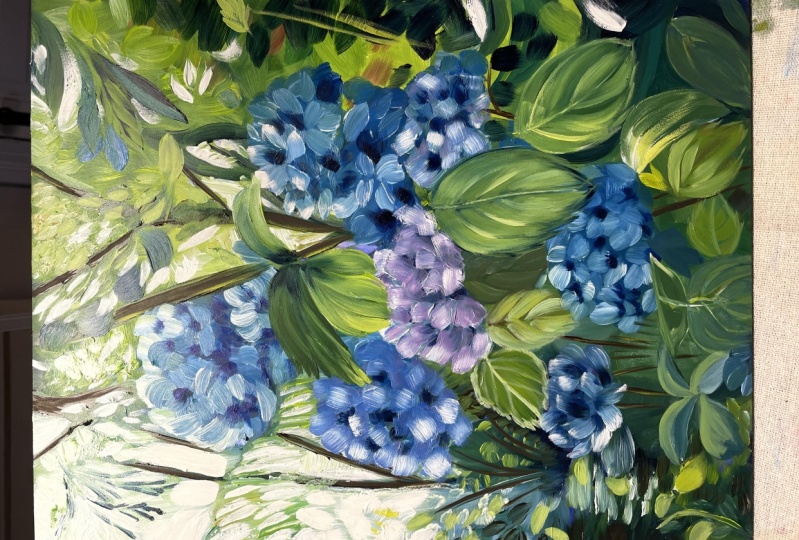 Hydrangeas alla prima