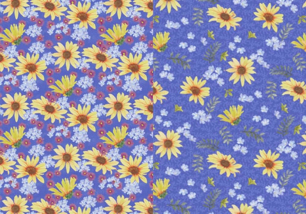 Fixed Sunflower pattern - student project