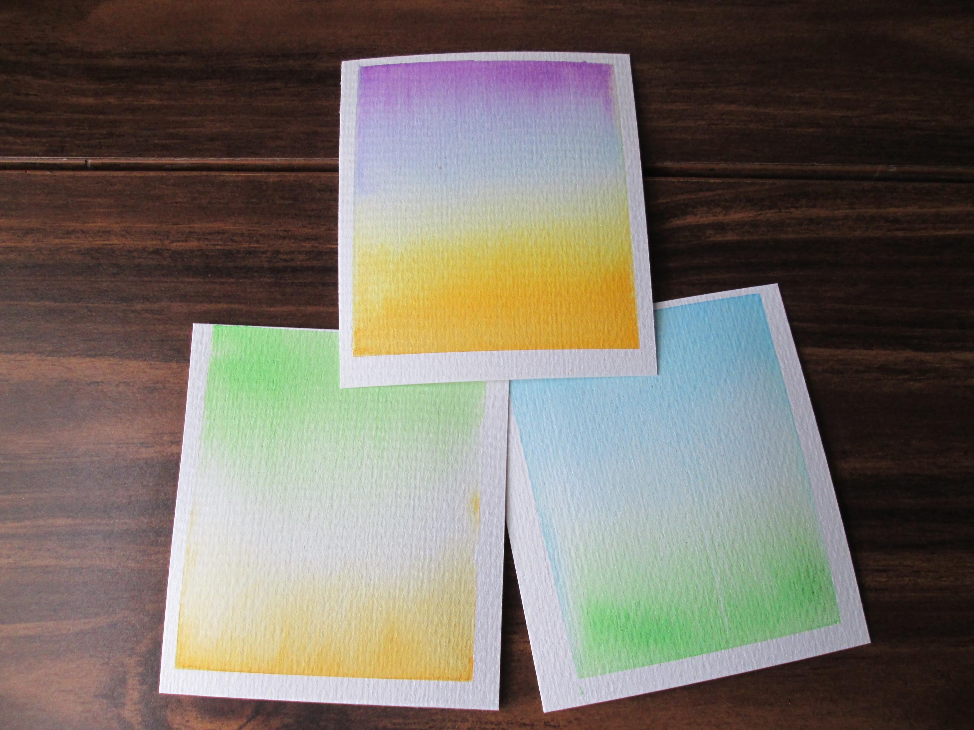 Bitesize Watercolor Gradients - student project