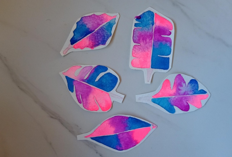 Hojas fluo