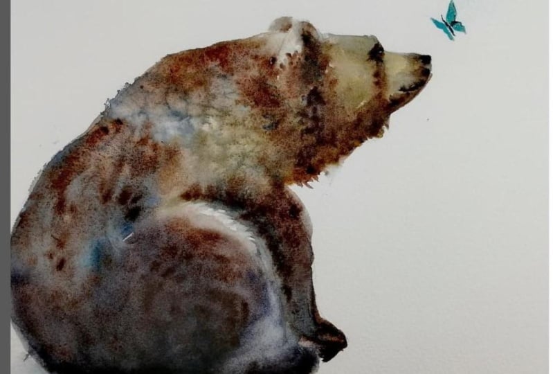 Bear and butterfly