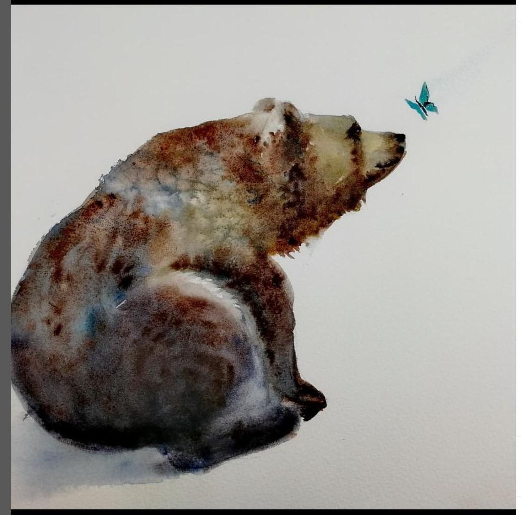 Bear and butterfly - student project