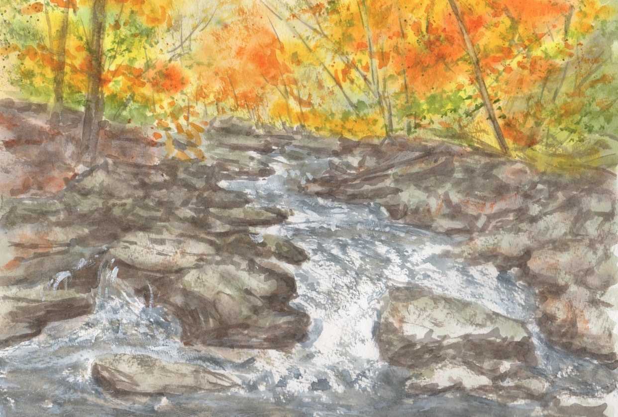Fall River Scene - student project