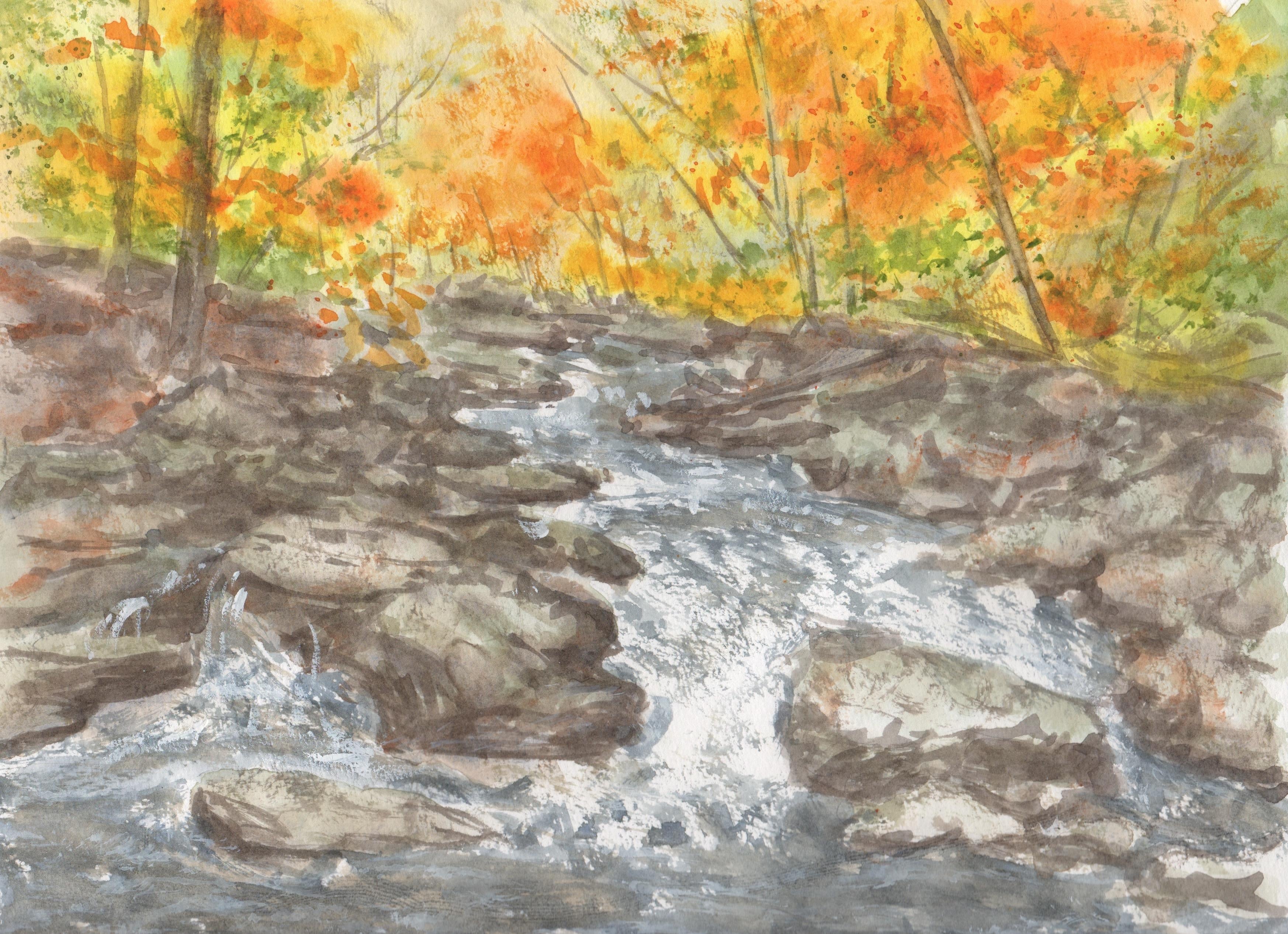 Fall River Scene - student project