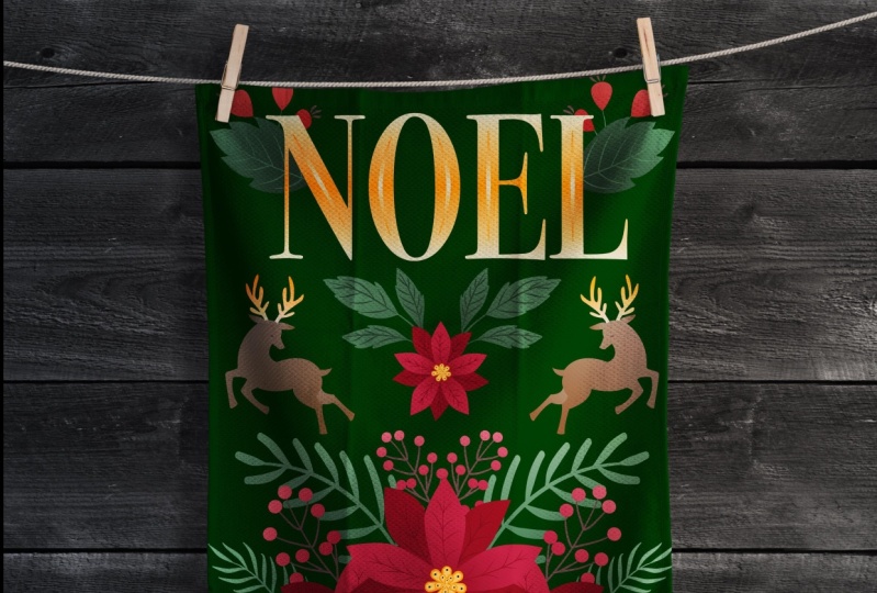 Christmas Tea Towel