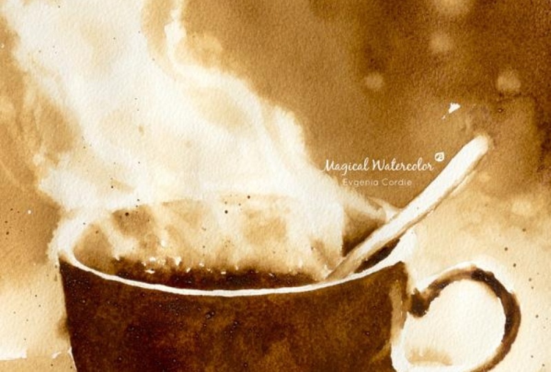 Exploring Watercolor Techniques With Coffee