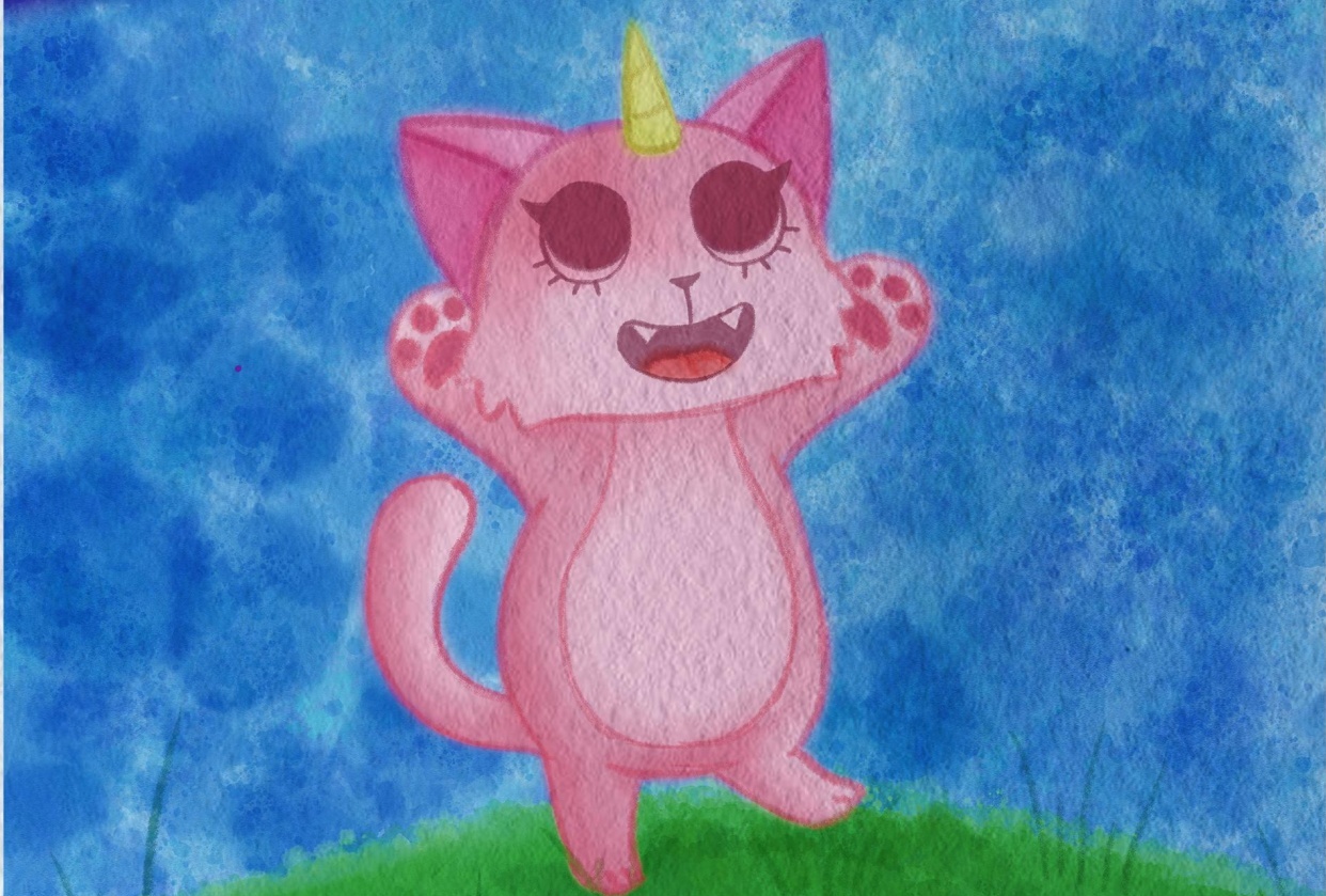 Gatito en acuarelas - student project
