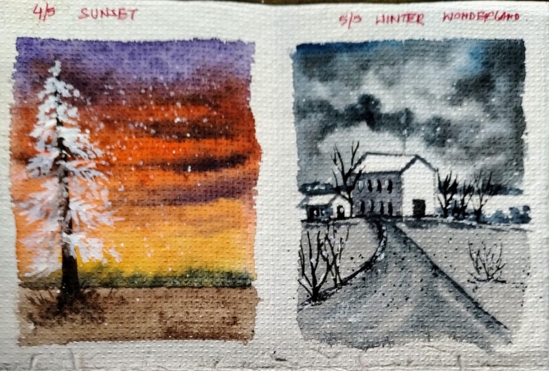 5 Polaroid winter illustration with Dhritikana